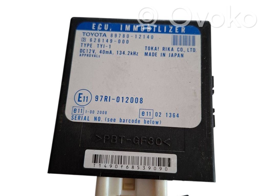 Toyota Corolla E120 E130 Immobilizer control unit/module 