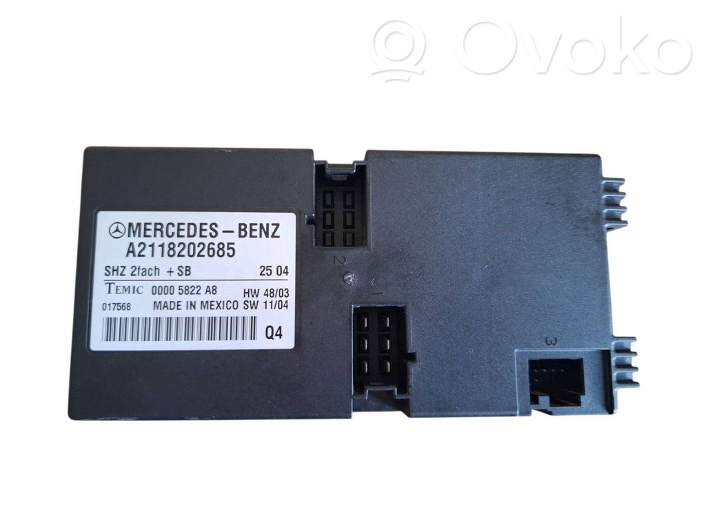 Module de commande de siège   A2118202685