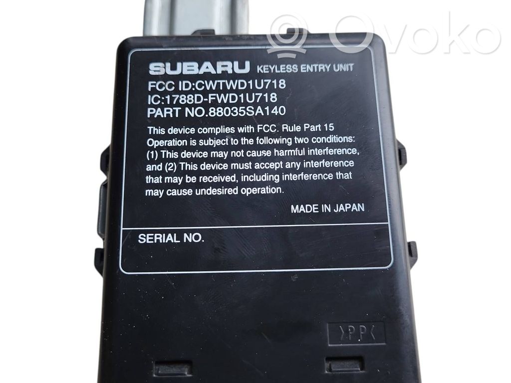 Subaru Forester SG Other control units/modules 