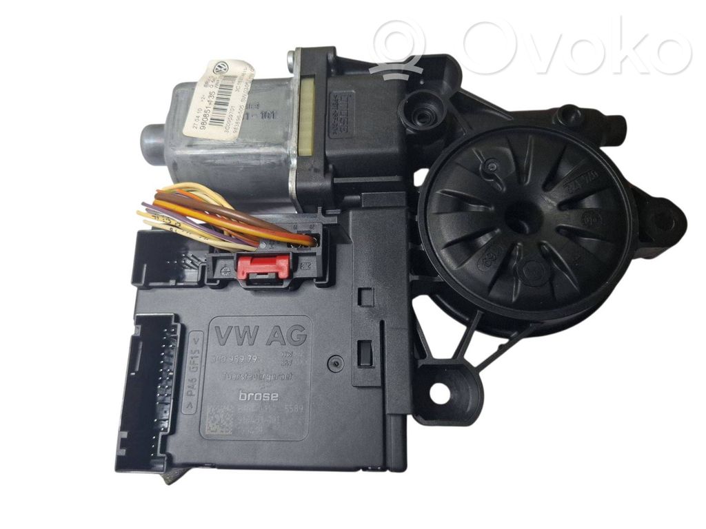 Volkswagen PASSAT B6 Silnik regulatora szyby drzwi przednich 
