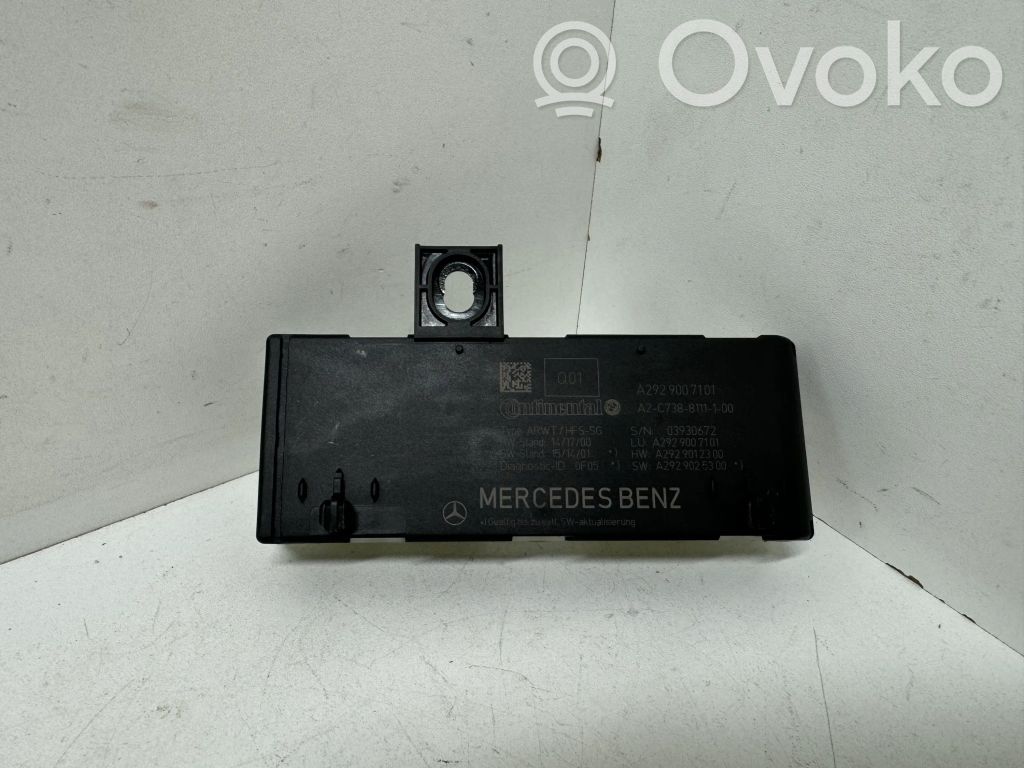 Sterownik / Moduł elektrycznej klapy tylnej / bagażnika   A2929007101,2929007101