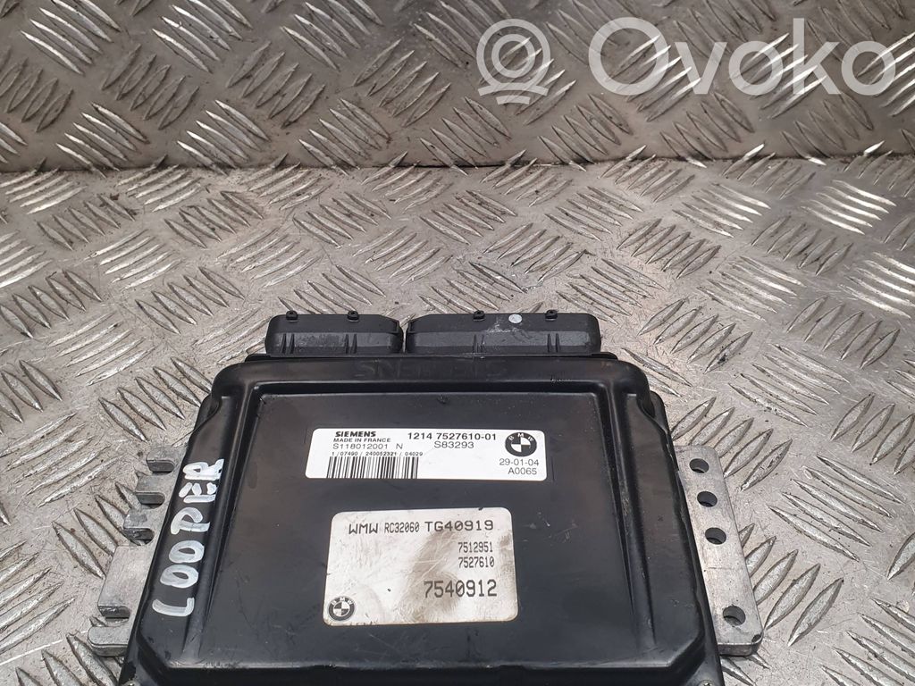 Engine control unit/module   S118012001,7527610,7540912