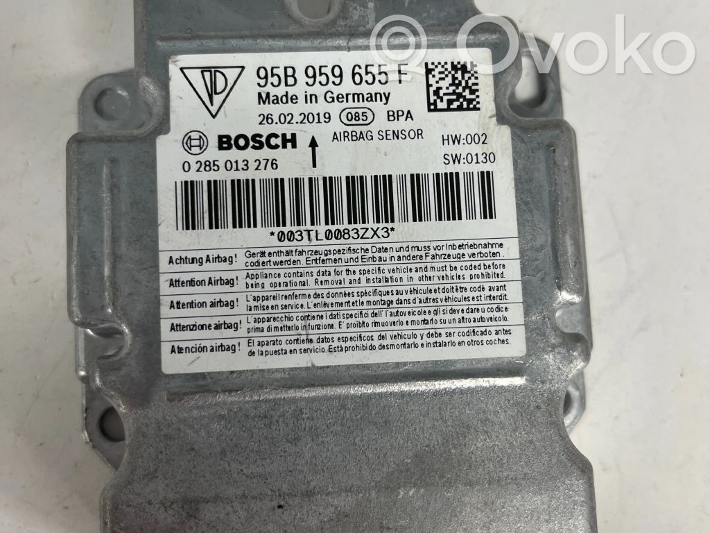 Airbag control unit/module   95B959655F,26022019,0285013276