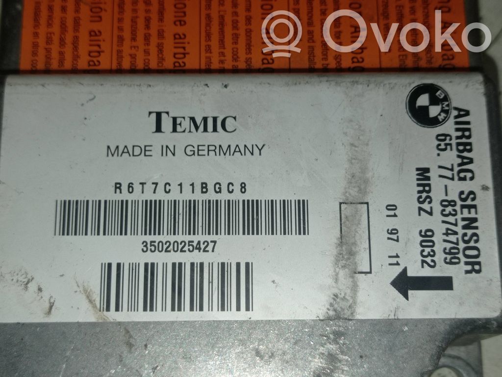 BMW 5 E39 Module de contrôle airbag 