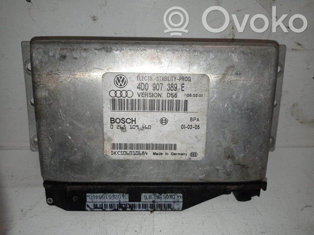 Unidad de control/módulo del ABS   4D0907389E,0265109060
