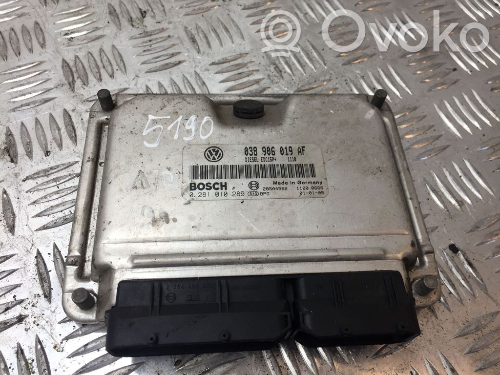 Engine control unit/module   038906019AF,5190