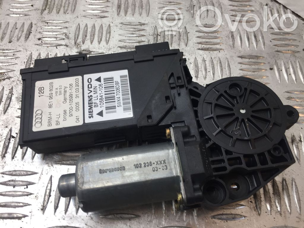 Audi A4 S4 B6 8E 8H Silnik regulatora szyby drzwi przednich 