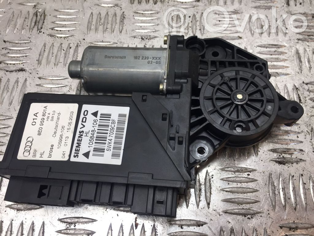 Audi A4 S4 B7 8E 8H Rear door window regulator motor 