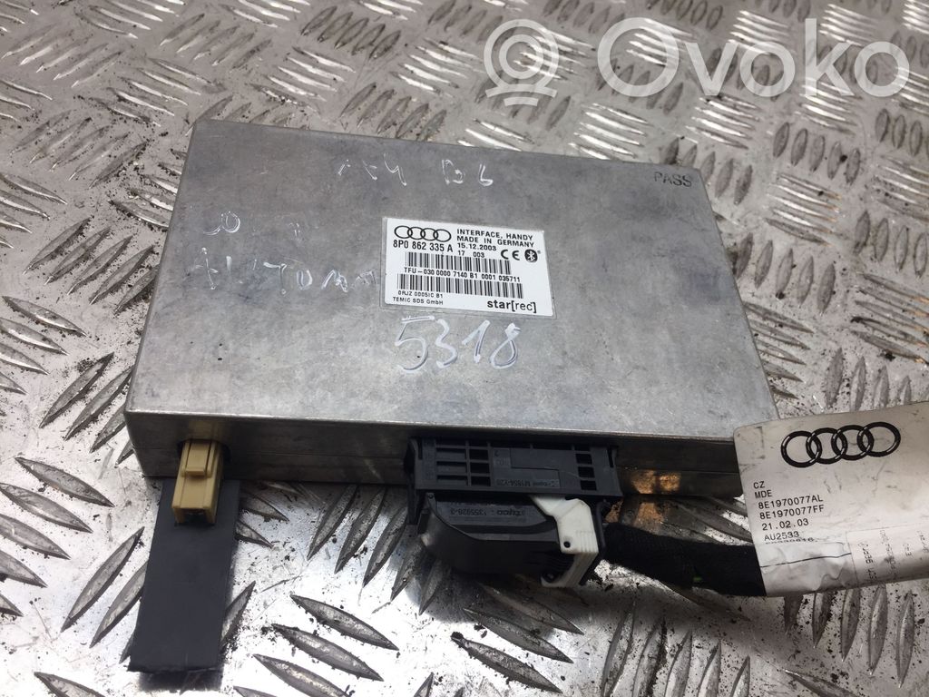 Audi A4 S4 B7 8E 8H Moduł / Sterownik Bluetooth 