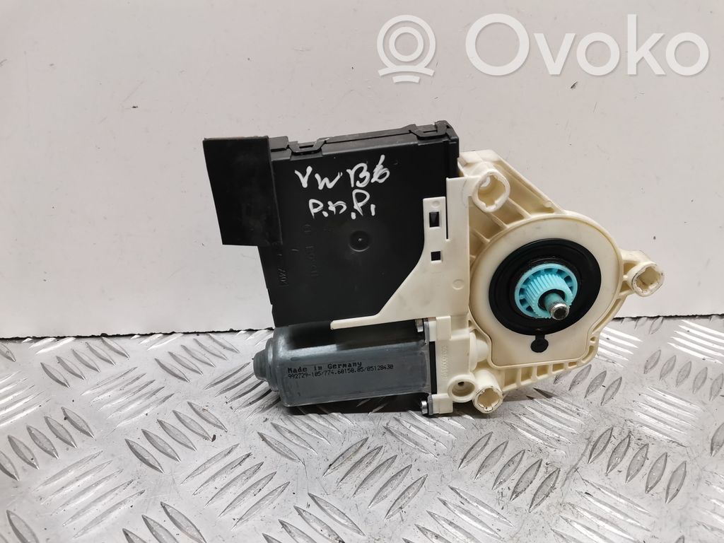 Volkswagen PASSAT B6 Silnik regulatora szyby drzwi przednich 