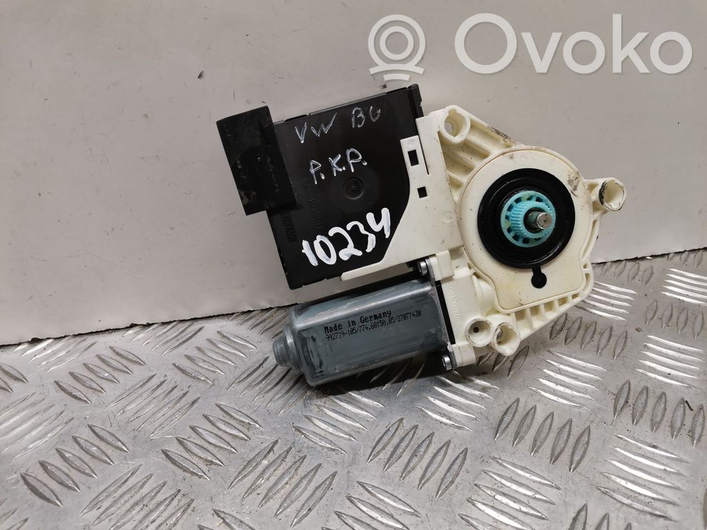 Volkswagen PASSAT B6 Silnik regulatora szyby drzwi przednich 