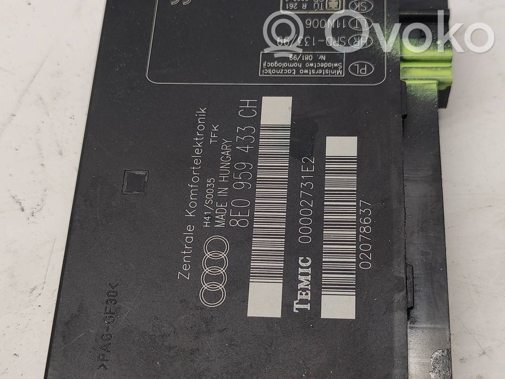 Audi A4 S4 B7 8E 8H Module confort 