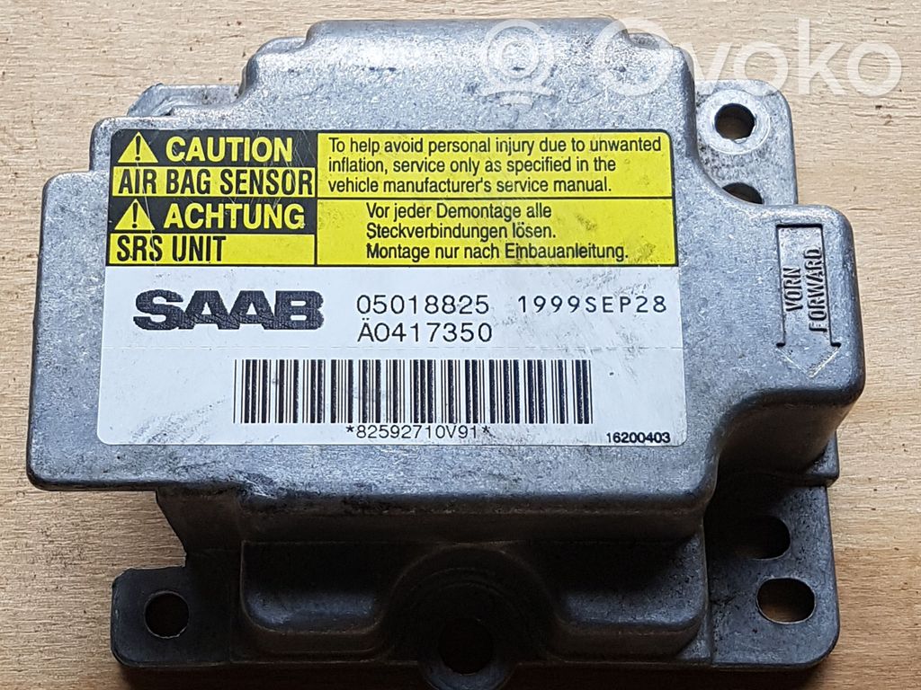 Airbag control unit/module   A0417350,05018825,1999SEP28