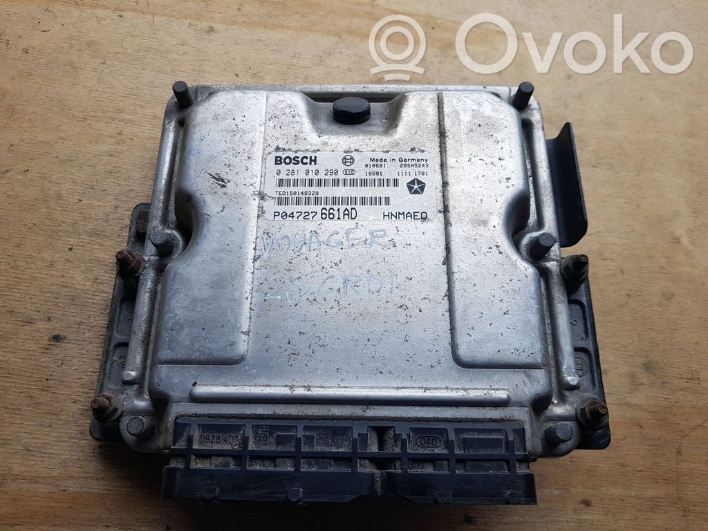 Engine control unit/module   P04727661AD,0281010290,28SA5243