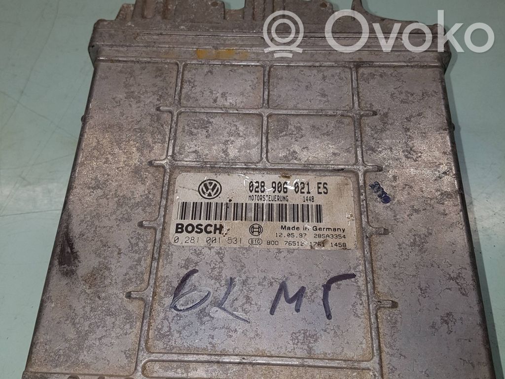 Engine control unit/module   028906021ES,0281001531,28SA3354