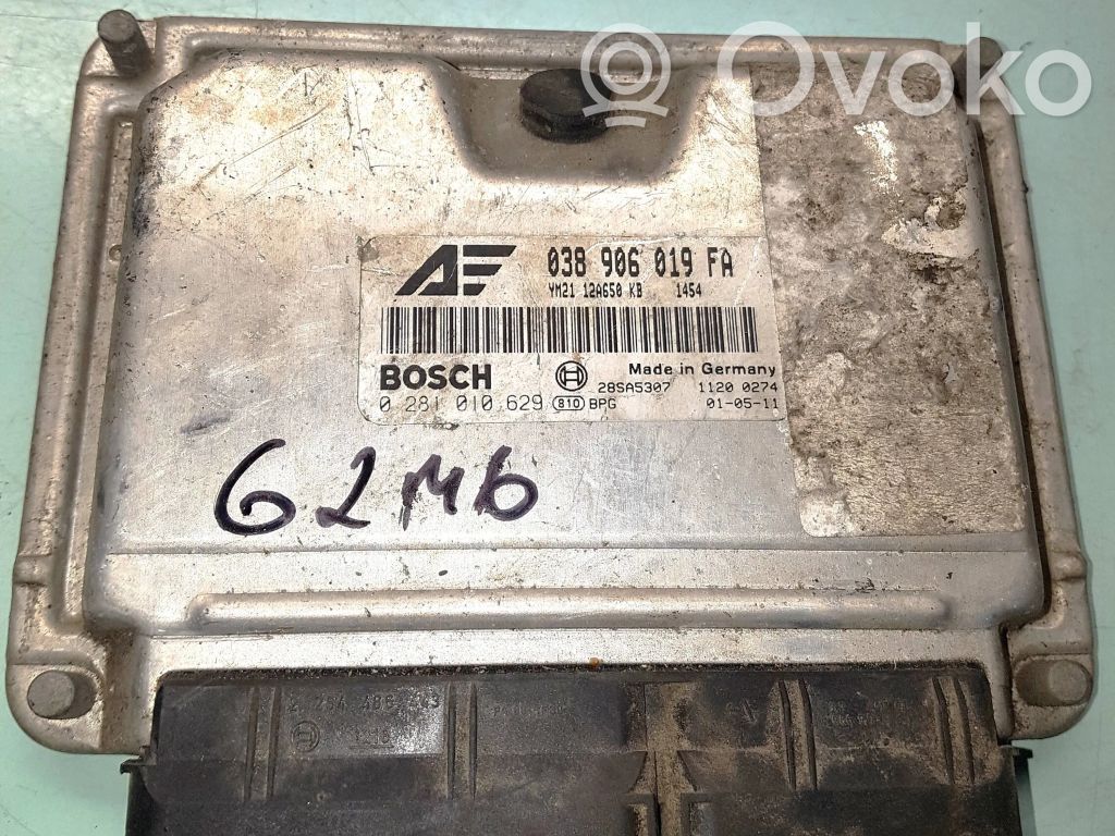 Engine control unit/module   038906019FA,28SA5307,0281010629
