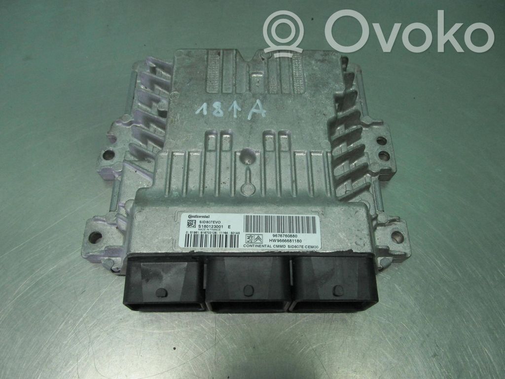Engine control unit/module   9676760880,HW9666681180,S1D807E