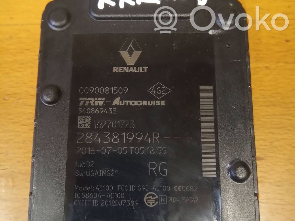 Renault Megane IV Sensor de radar Distronic 