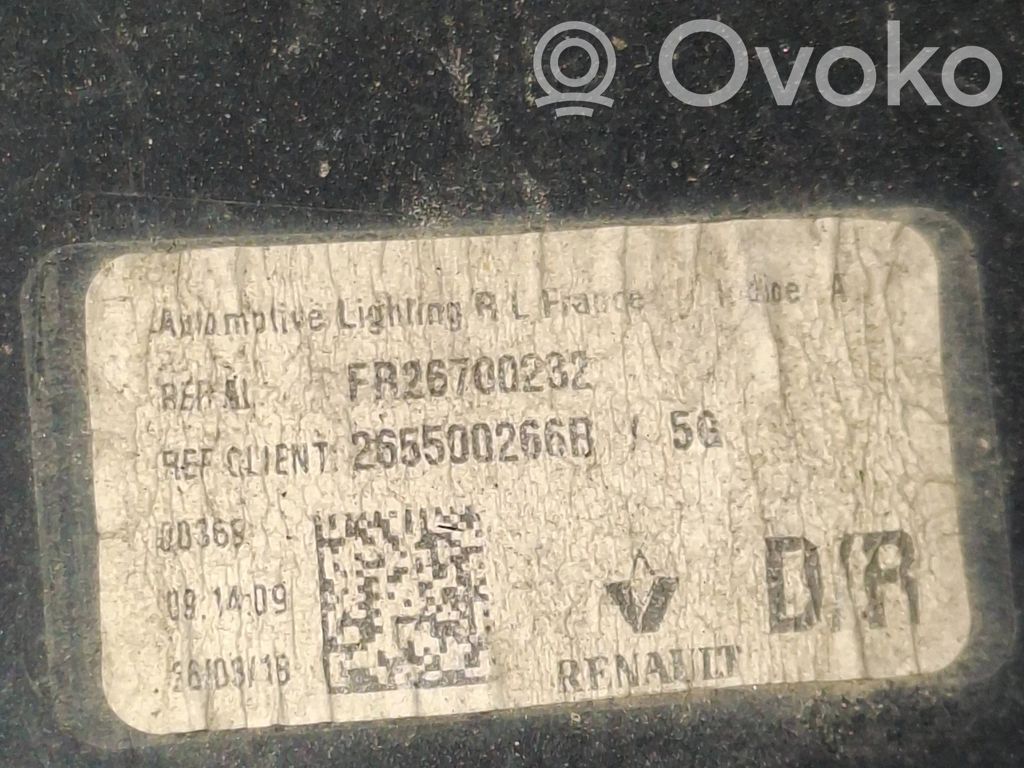 Lampy tylnej klapy bagażnika   265500266R,FR26700232