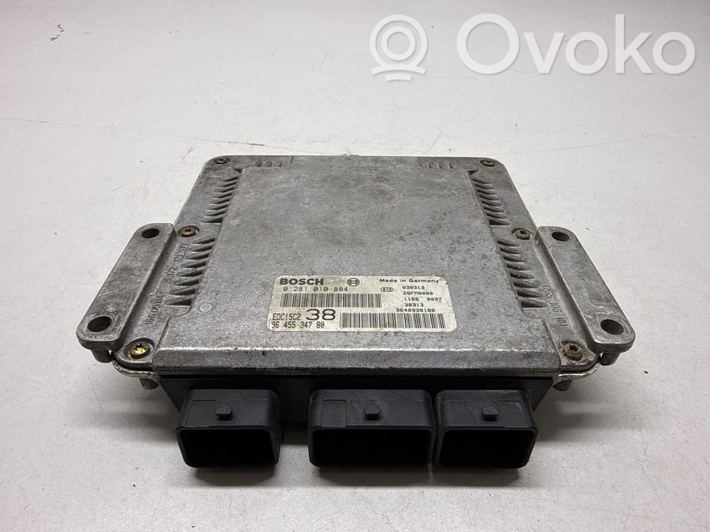 Engine control unit/module   9640938180,0281010884,9645534780