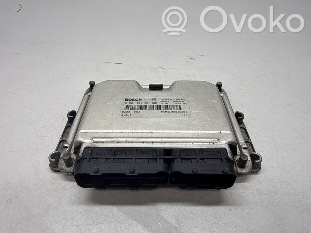 Engine control unit/module   8200118521,0281010501,8200049304