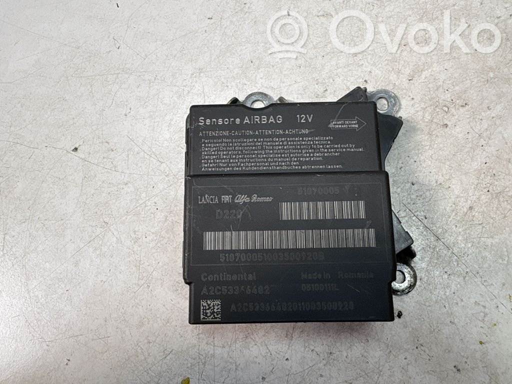 Fiat Punto Evo Sterownik / Moduł Airbag 