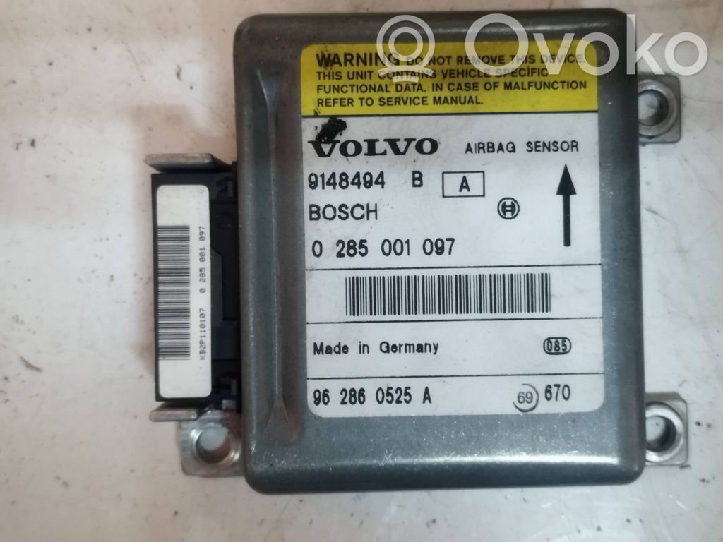 Volvo 850 Airbag control unit/module 