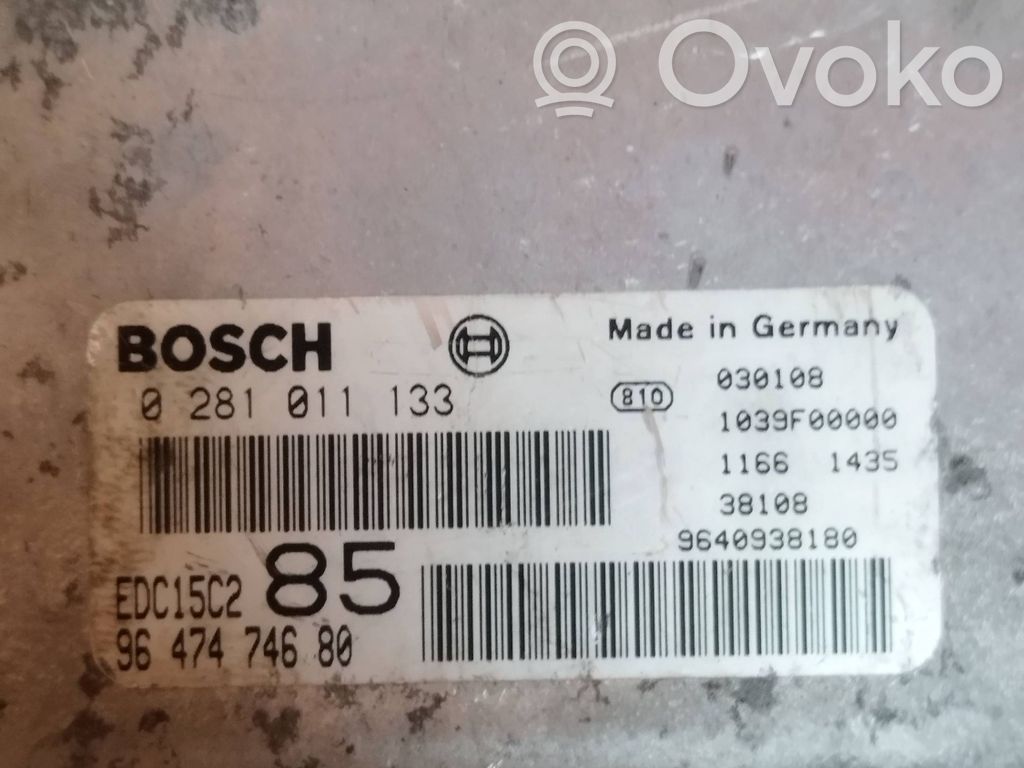 Peugeot 807 Engine control unit/module 