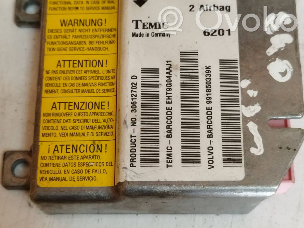 Volvo S40, V40 Airbag control unit/module 