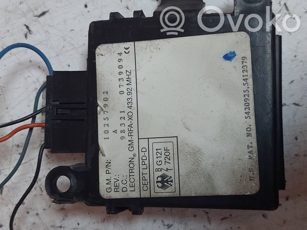 Other control units/modules   10257902,98321,0739094