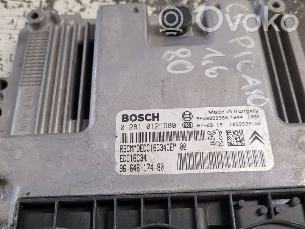 Citroen C4 Grand Picasso Engine control unit/module 