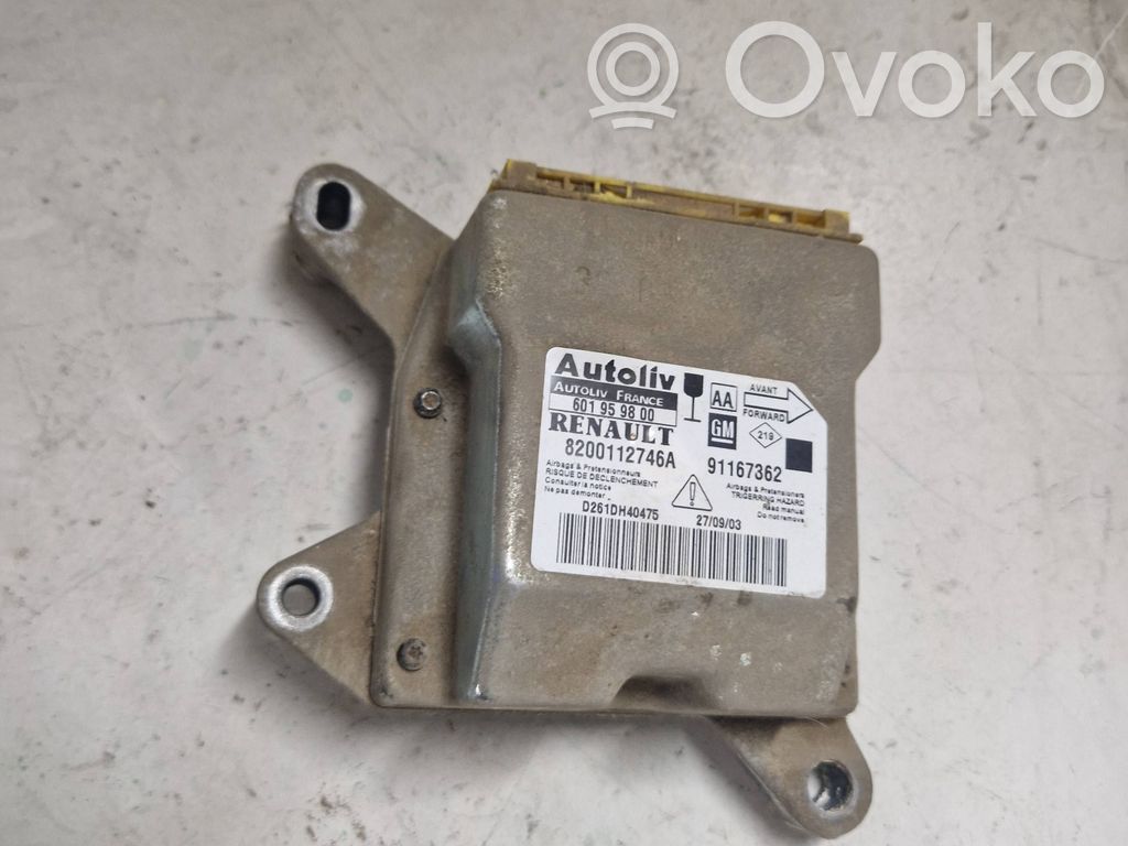 Renault Trafic II (X83) Airbag control unit/module 