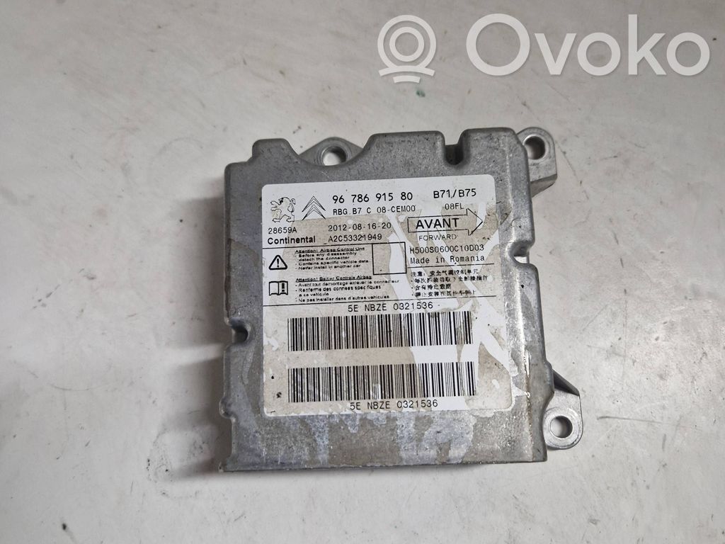 Citroen C4 II Unidad de control/módulo del Airbag 