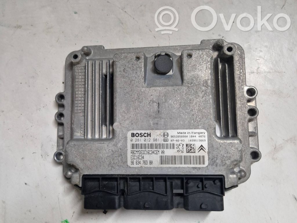 Citroen C4 I Picasso Engine control unit/module 