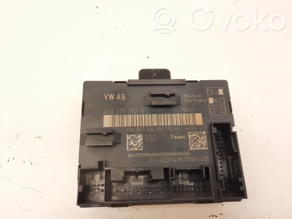 Audi A8 S8 D4 4H Unité de commande module de porte 