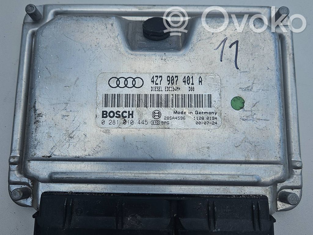 Engine control unit/module   4Z7907401A,28SA4596,0281010445
