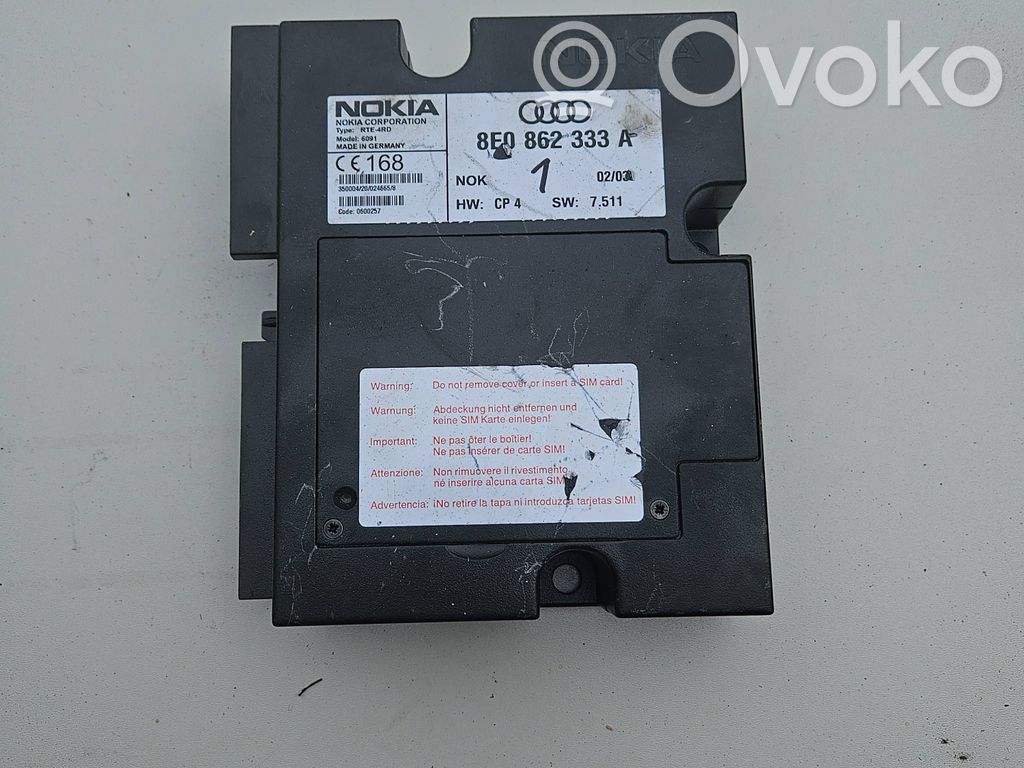 Audi A4 S4 B6 8E 8H Phone control unit/module 