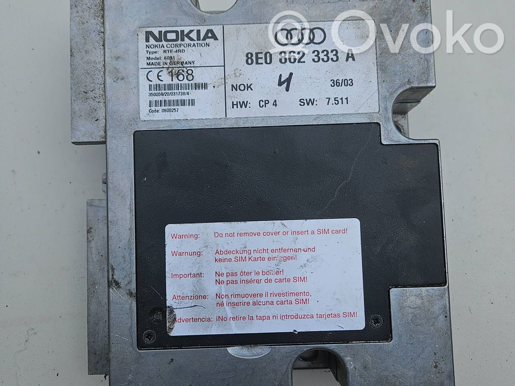 Audi A6 Allroad C5 Phone control unit/module 