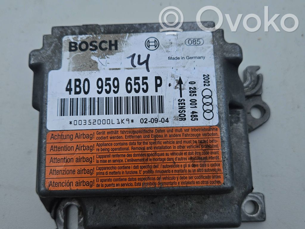 Audi A6 S6 C5 4B Airbag control unit/module 