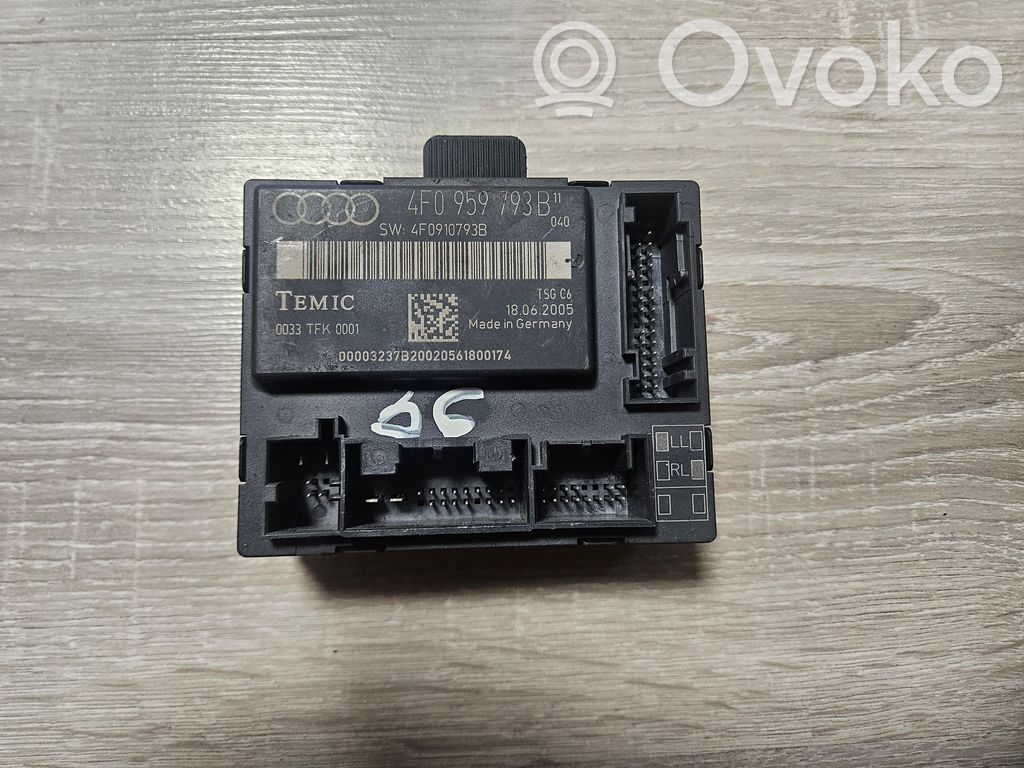 Audi A6 S6 C6 4F Door control unit/module 