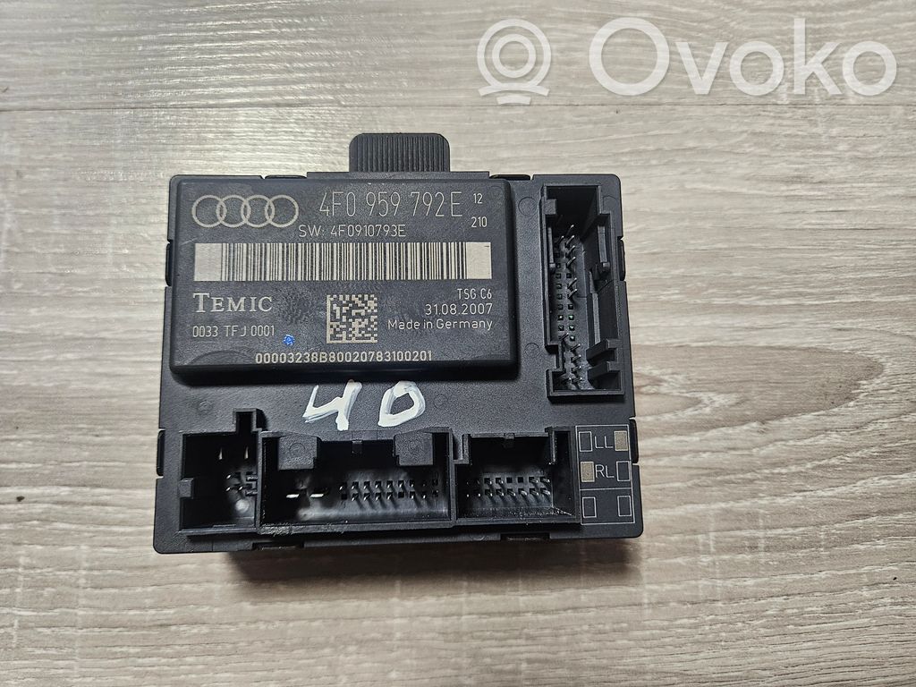 Audi A6 S6 C6 4F Door control unit/module 
