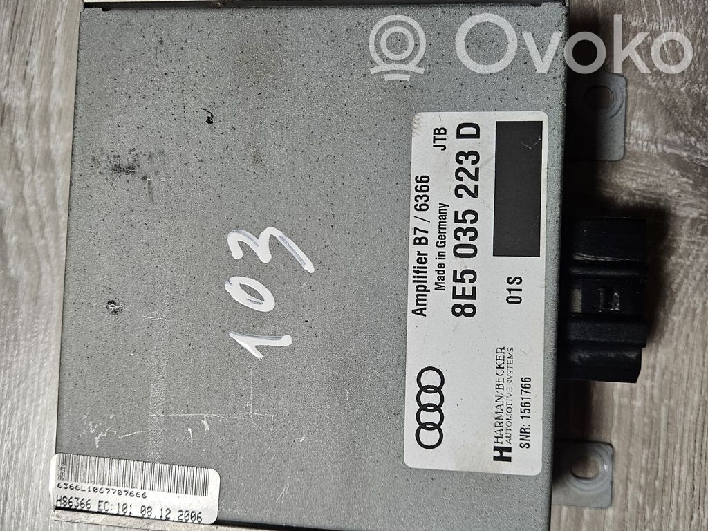 Audi A4 S4 B6 8E 8H Sound amplifier 