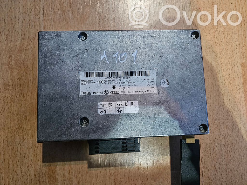 Unidad de control/módulo de bluetooth   4E0862335,4E0910336A