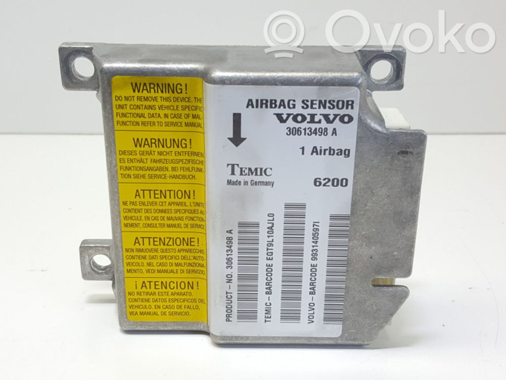 Volvo S40, V40 Airbag control unit/module 