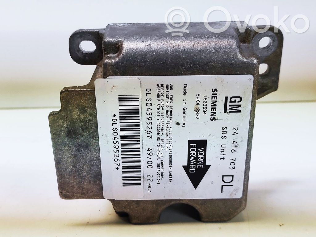 Opel Astra G Airbag control unit/module 