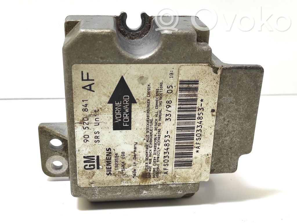 Opel Astra G Airbag control unit/module 
