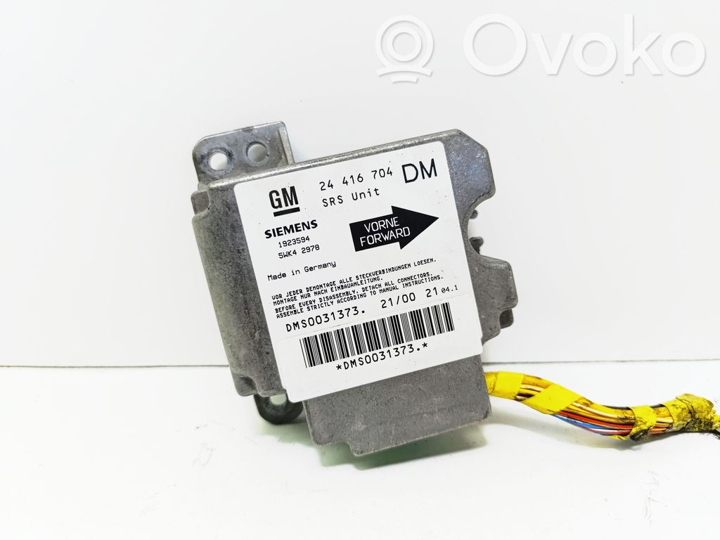 Opel Zafira A Airbag control unit/module 