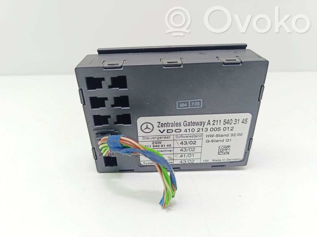 Módulo de control Gateway   A2115403145