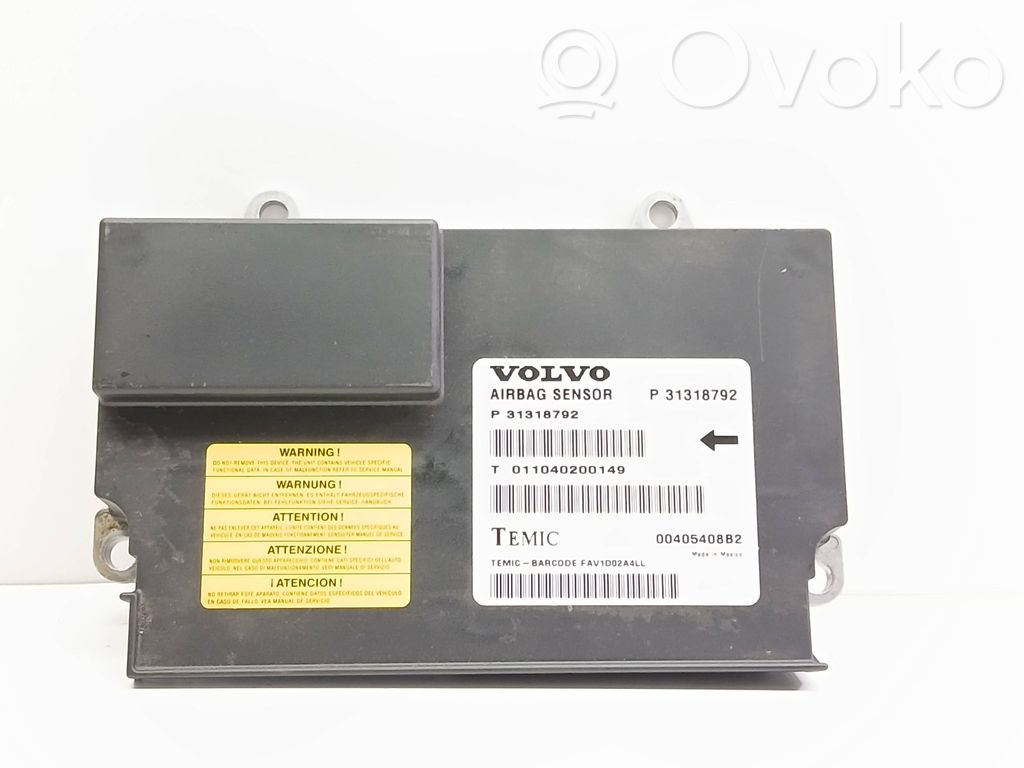 Airbag control unit/module   31318792,00405408B2,011040200149