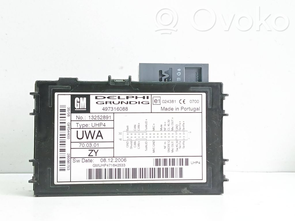 Bluetooth control unit module   13252891,497316088